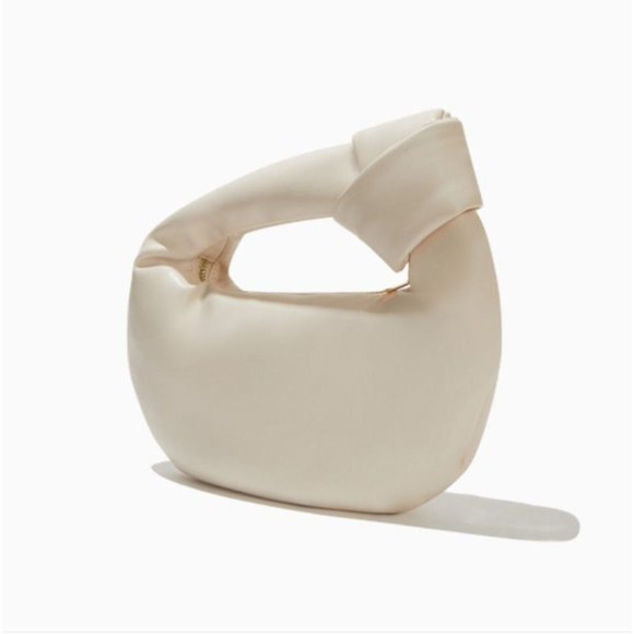 Melie Bianco Handbags - Melia Bianco Alexandra Cream Vegan Top Handle Bag